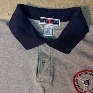 Vintage Grey Corvette Racing polo shirt | Size: XL